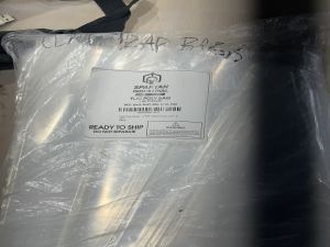 Plastic bag refill for clay traps at ASMBLY Ceramics studio